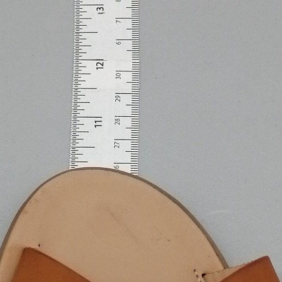 Loft Womens Cross Strap Slingback Sandal Tan Upper Black Ankle Strap Buckle 7.5M - Picture 5 of 9